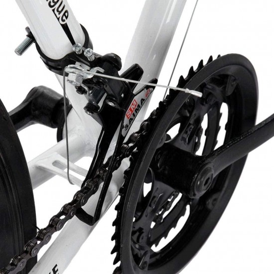 26ins Aluminum Full Suspension Road Bike 3 Spoke Aluminum Wheels 21 Speed Disc Brakes, 700c