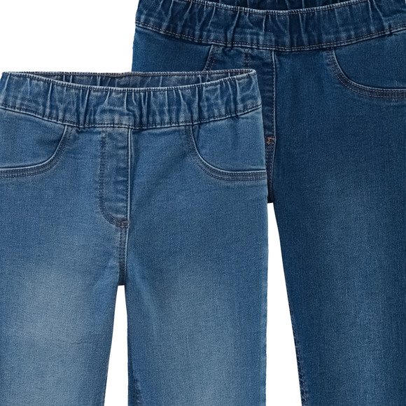 Famy 2 Mädchen Jeggings mit Stretch-Bund