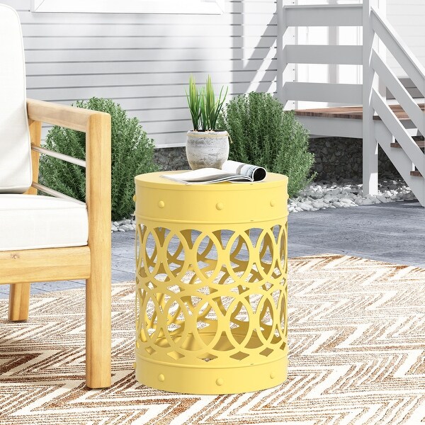 Metal end Table Large ,Green