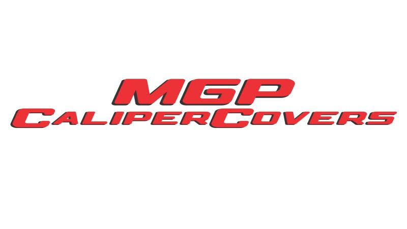 Ram MGP 1500 Yellow Caliper Covers with Logo; Front and Rear Dodge