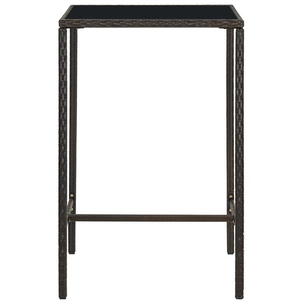 vidaXL Patio Bar Table Brown 27.6