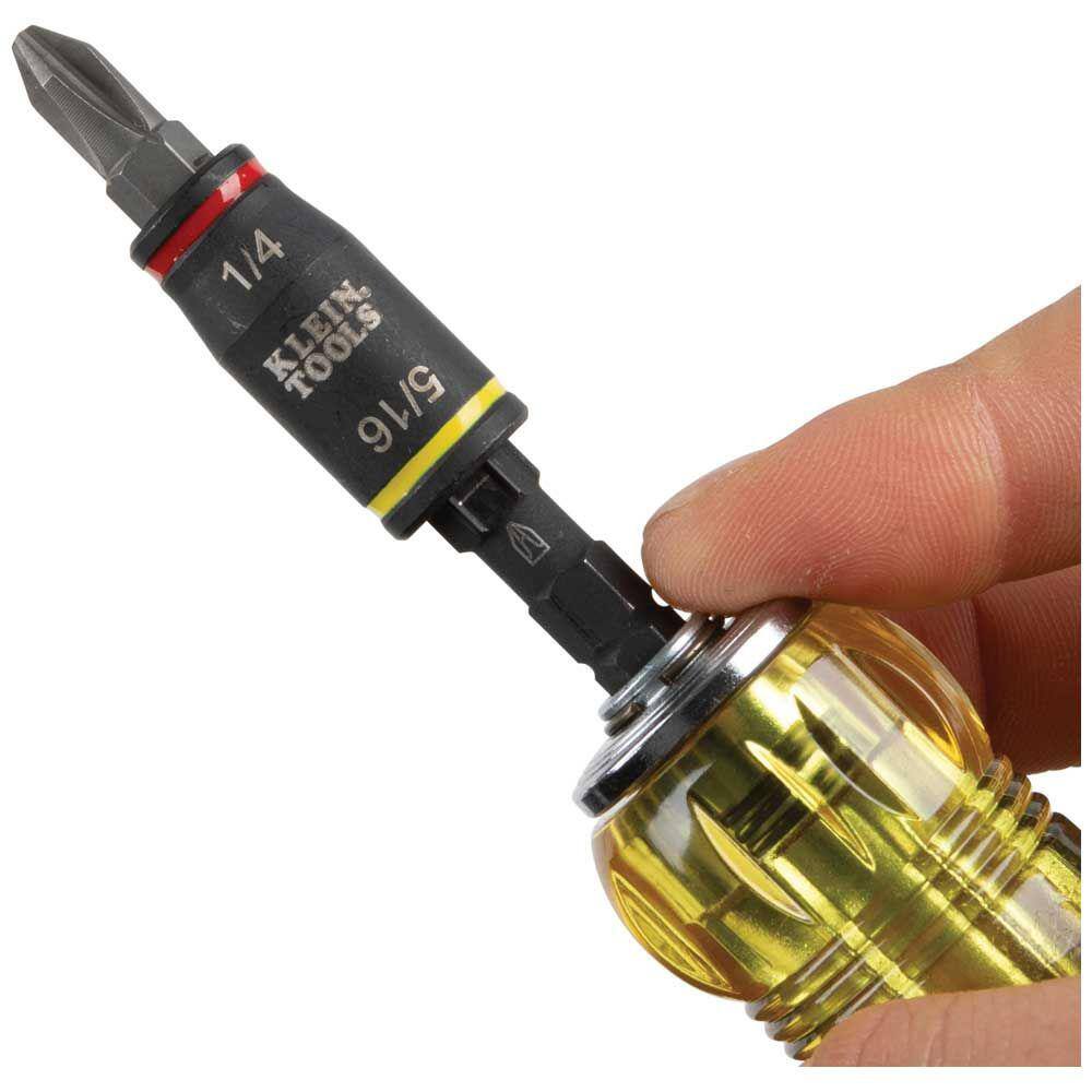 Klein Tools 14-In-1 HVAC Adjustable-Length Screwdriver with Flip Socket 32304