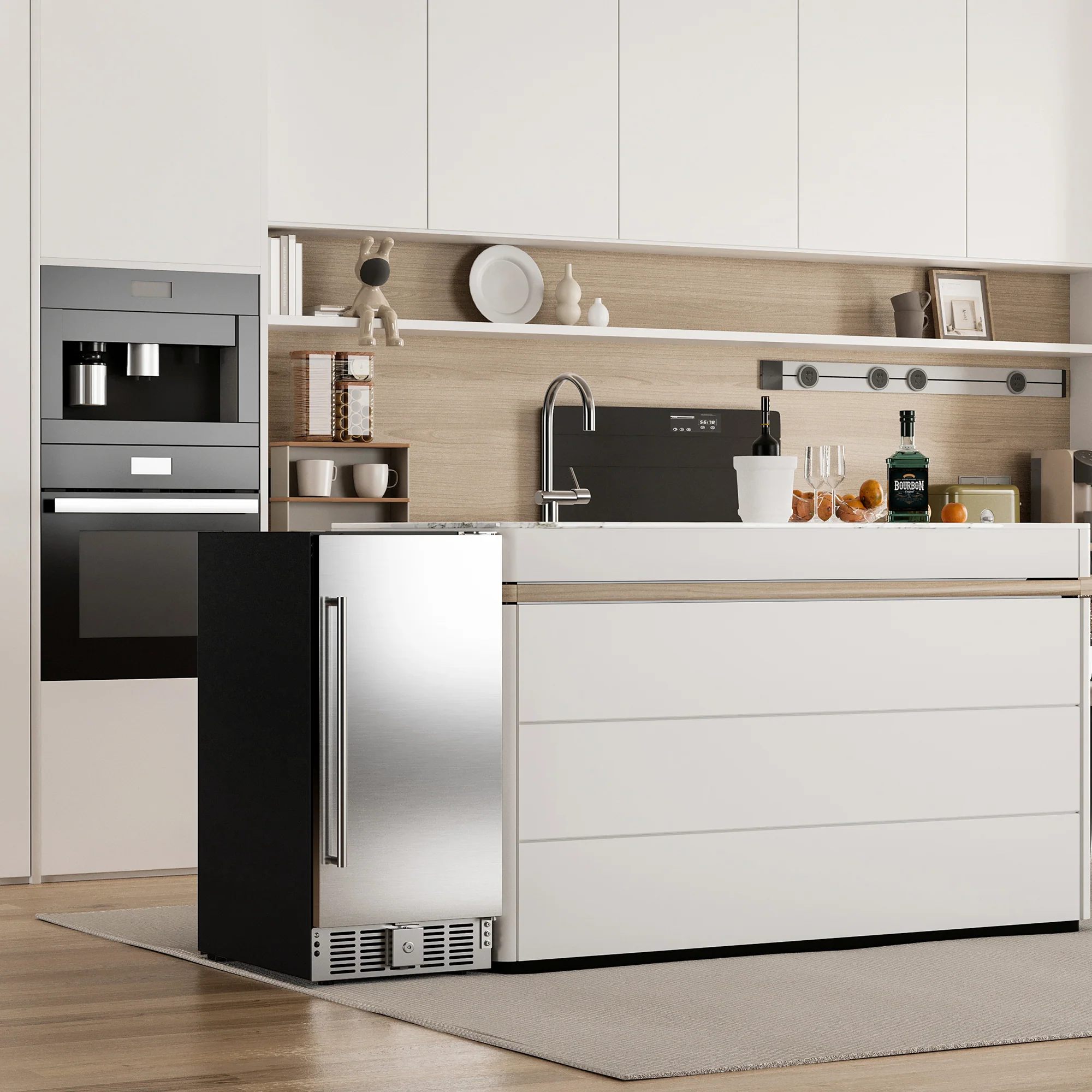 Beverage Refrigerator 15 Inch Under Counter 127 Can