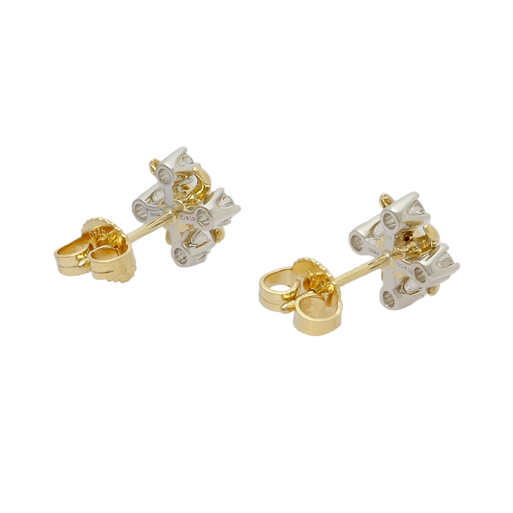 Tiffany & Co. Jean Schlumberger Rin Earrings Platinum & 18K Yellow Gold Diamond 60090615