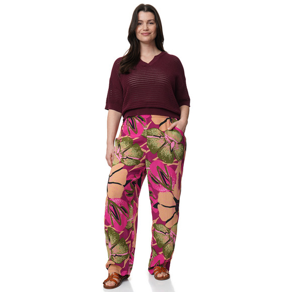 Gina Benotti Damen Strickshirt mit Ajourmuster