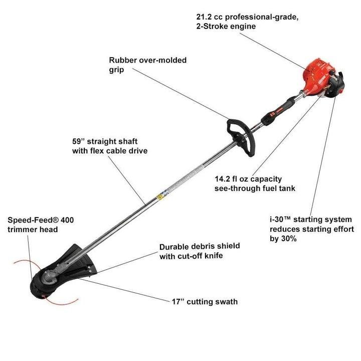 echo-21.2 cc Gas 2-Stroke Cycle Straight Shaft Trimmer