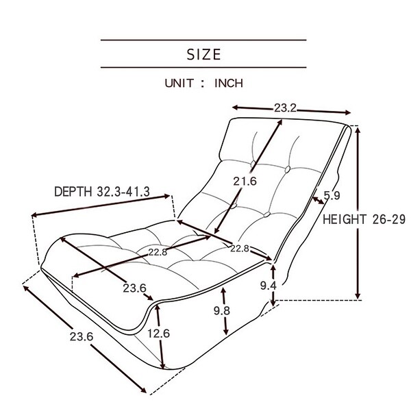 Single sofa reclining chair lazy sofa balcony reclining chair adjustable chair