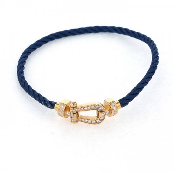 FRED Force 10 Mm Bracelet 18K Yellow Gold Diamond