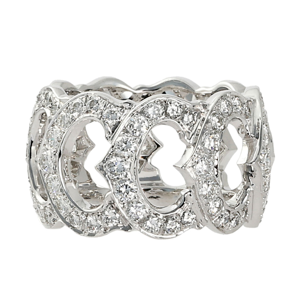 Cartier C Do Ring 18K White Gold Diamond