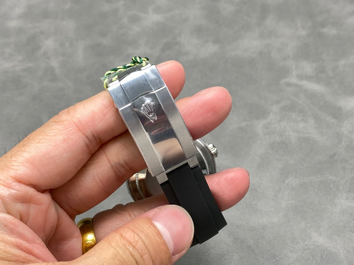 Rolex Sky-Dweller 42mm Stainless Steel Black Dial Rubber Strap