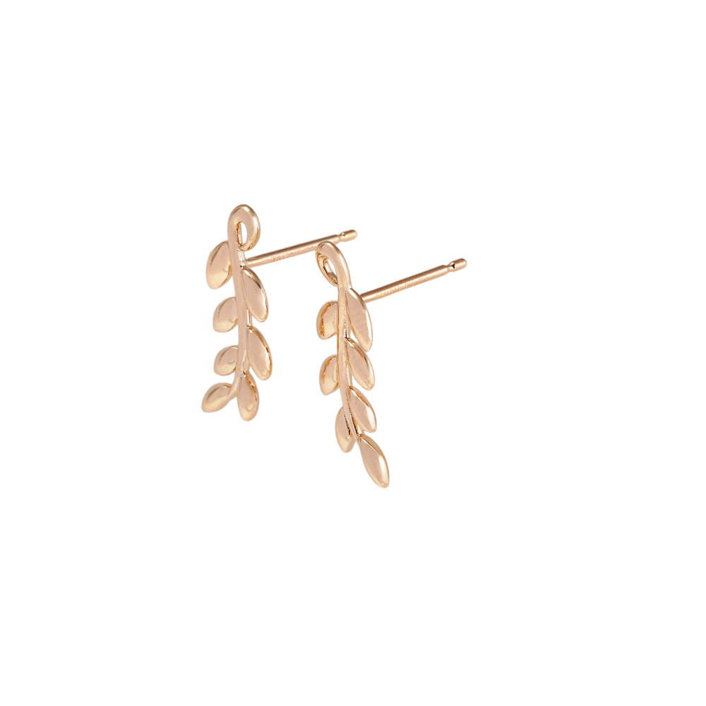 Tiffany & Co. Paloma Picasso Olive Leaf Climber Earrings 18K Rose Gold 60702578