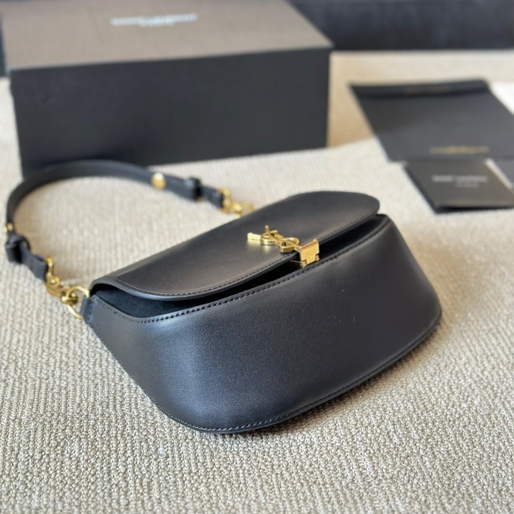Saint Laurent Voltaire Top Handle In Box Black 20Cm