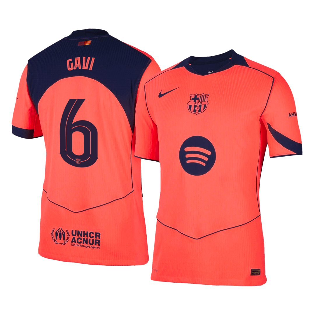 GAVI #6 Barcelona Third Away Player Version Jersey 2025/26 - UCL