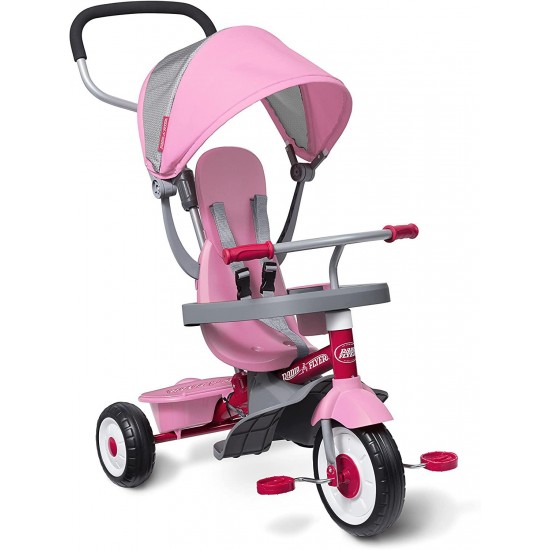 4-in-1 Stroll ‘N Trike Pink, 19.88″ x 35.04″ x 40.75″
