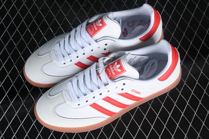 Adidas Samba Vegan Og Cloud White/Solar Red/Off White IF6513