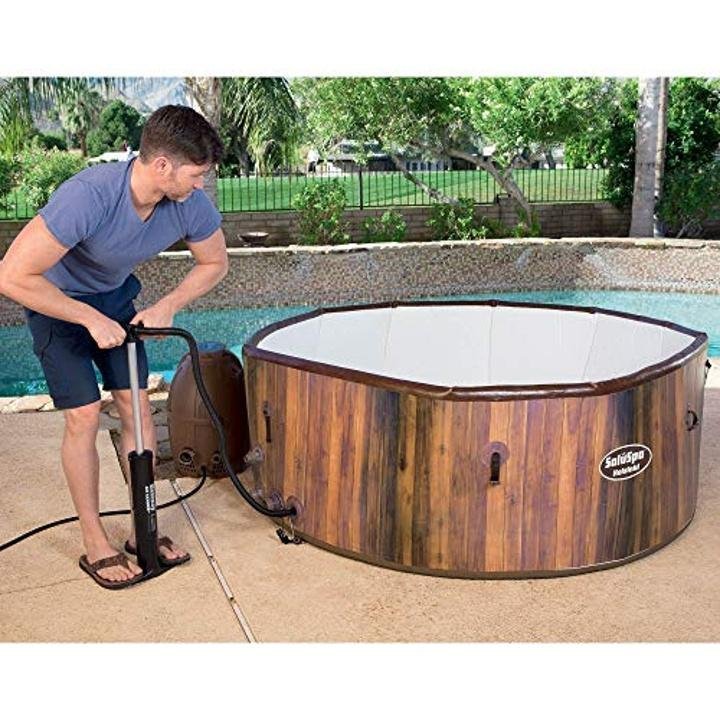 bestway-7 Person Inflatable Hot Tub, Pump & Chemical Kit