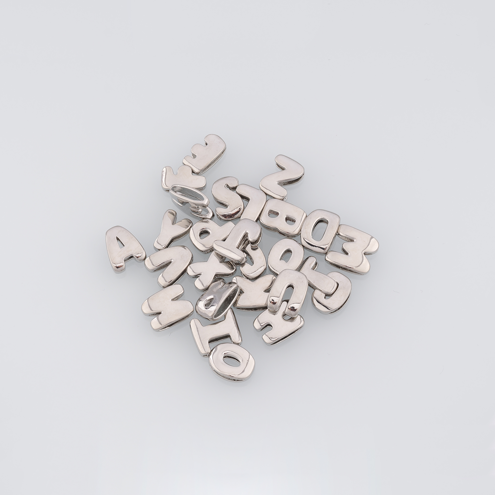 18K Gold Filled Initial Spacer Beads,Letter Spacer Beads,DIY Jewelry Making Supply
