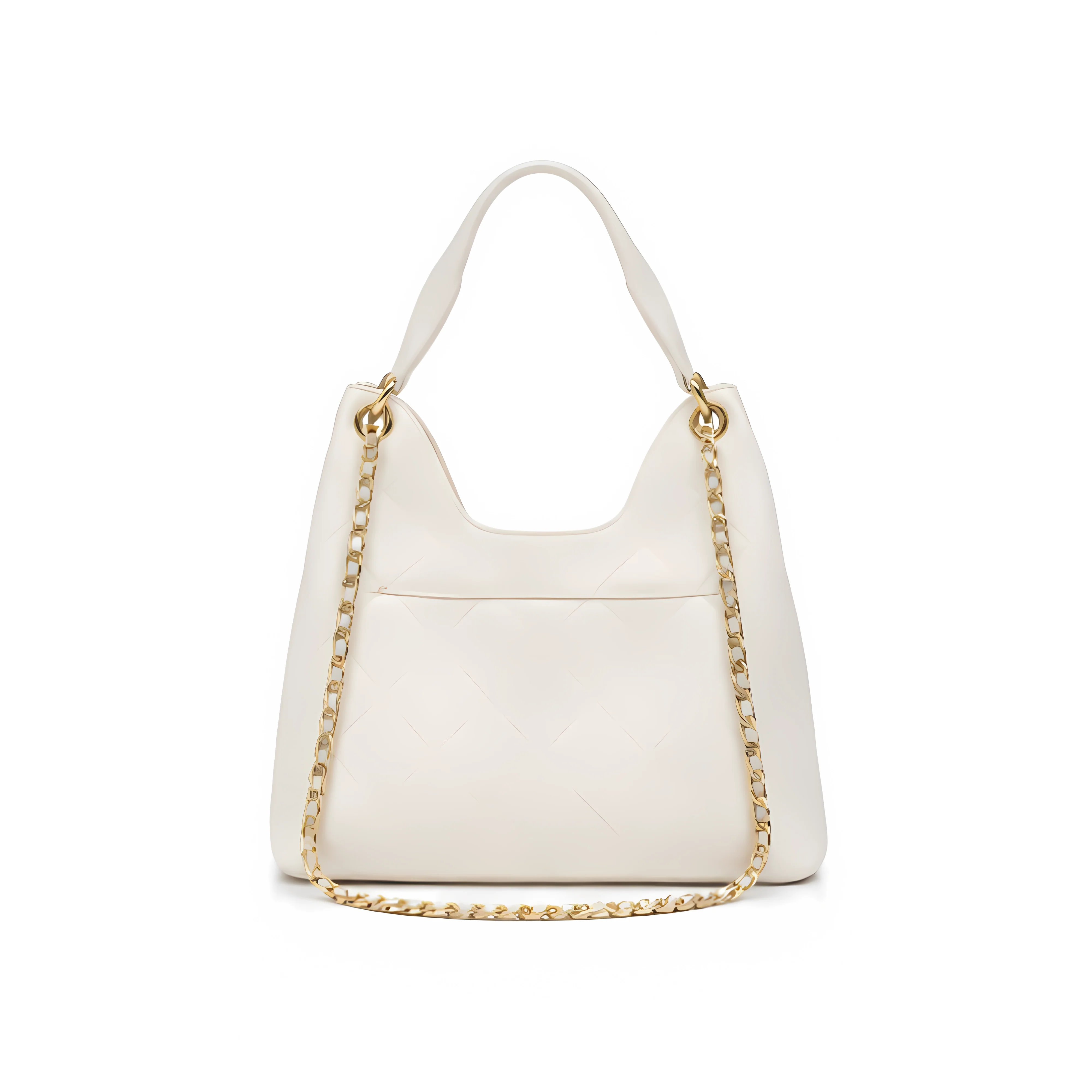 Chanel Bag | 25 Medium Hobo Light Beige Quilted Caviar