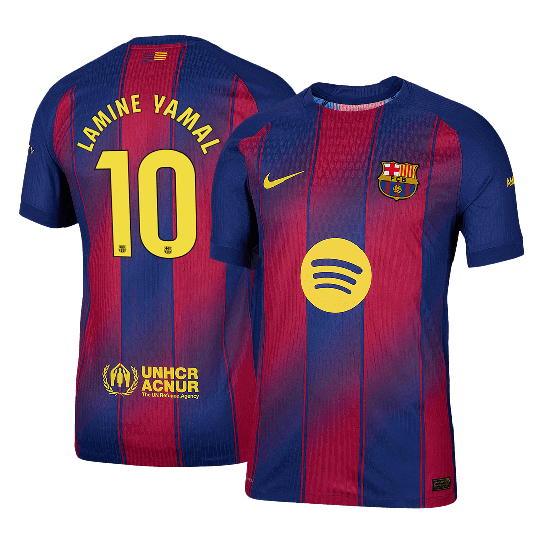 LAMINE YAMAL #10 Barcelona Home Player Version Jersey 2025/26