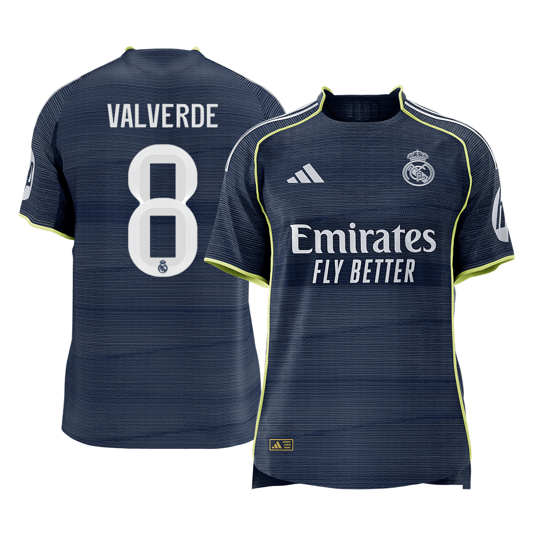 VALVERDE #8 Real Madrid Away Player Version Jersey 2025/26