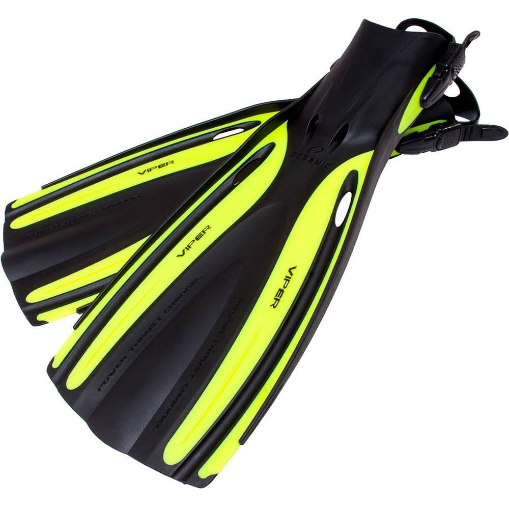 Oceanic Viper Scuba Diving Fins (Open Heel), Black