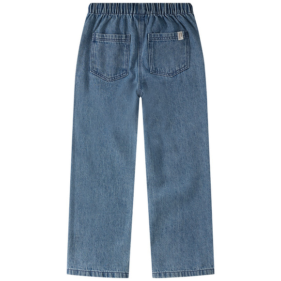 Topolino Pure Collection Mädchen Wide-Leg-Jeans mit Elastikbund