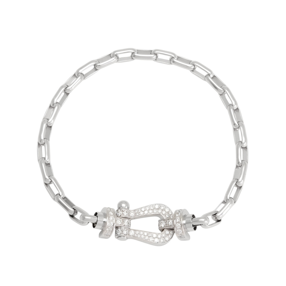 FRED Force 10 Bracelet 18K White Gold Diamond 0B0050-6B1108