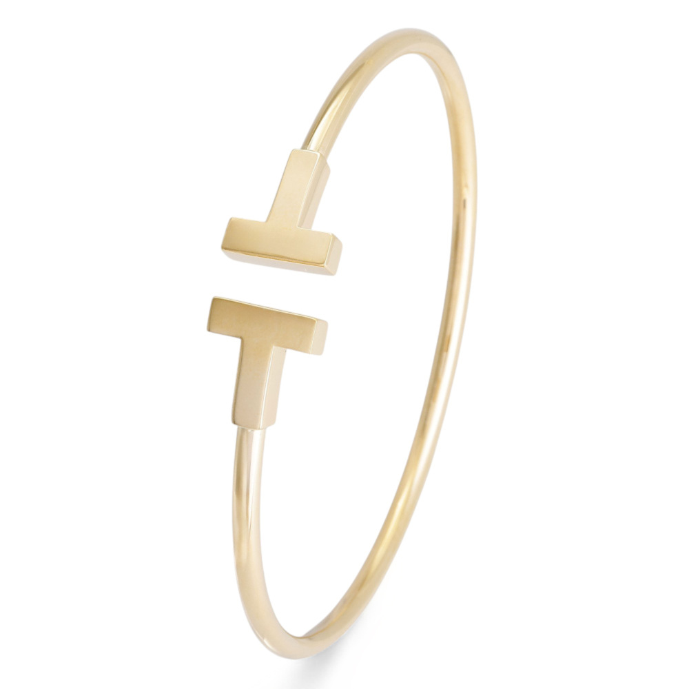 Tiffany & Co. Tiffany T Wire Bracelet 18K Yellow Gold 60010761