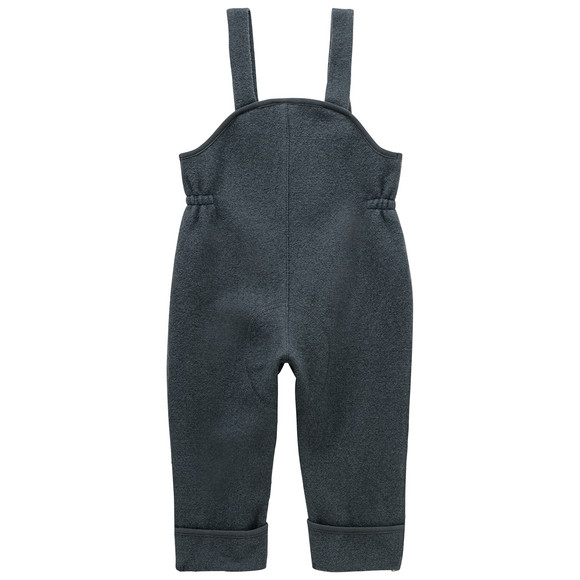Topomini Pure Collection Baby Wollwalk-Latzhose mit Umschlagbündchen