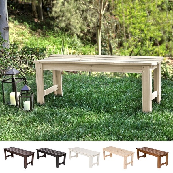 Hansen 4foot Outdoor Backless Wood Bench