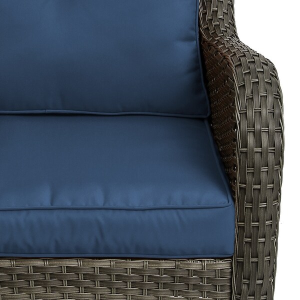 Patio Rattan Chairs Swivel Rocker