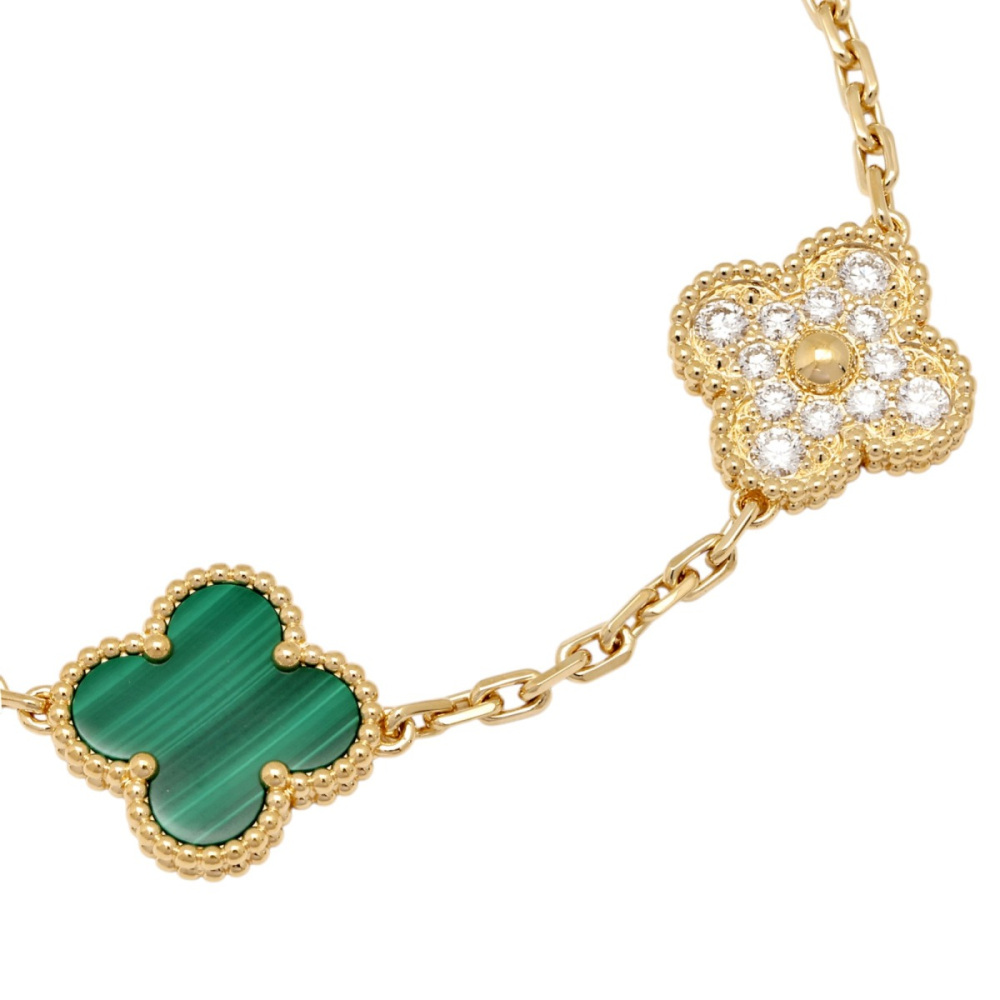 Van Cleef & Arpels Vintage Alhambra 5 Motifs Bracelet 18K Yellow Gold VCARO7GQ00