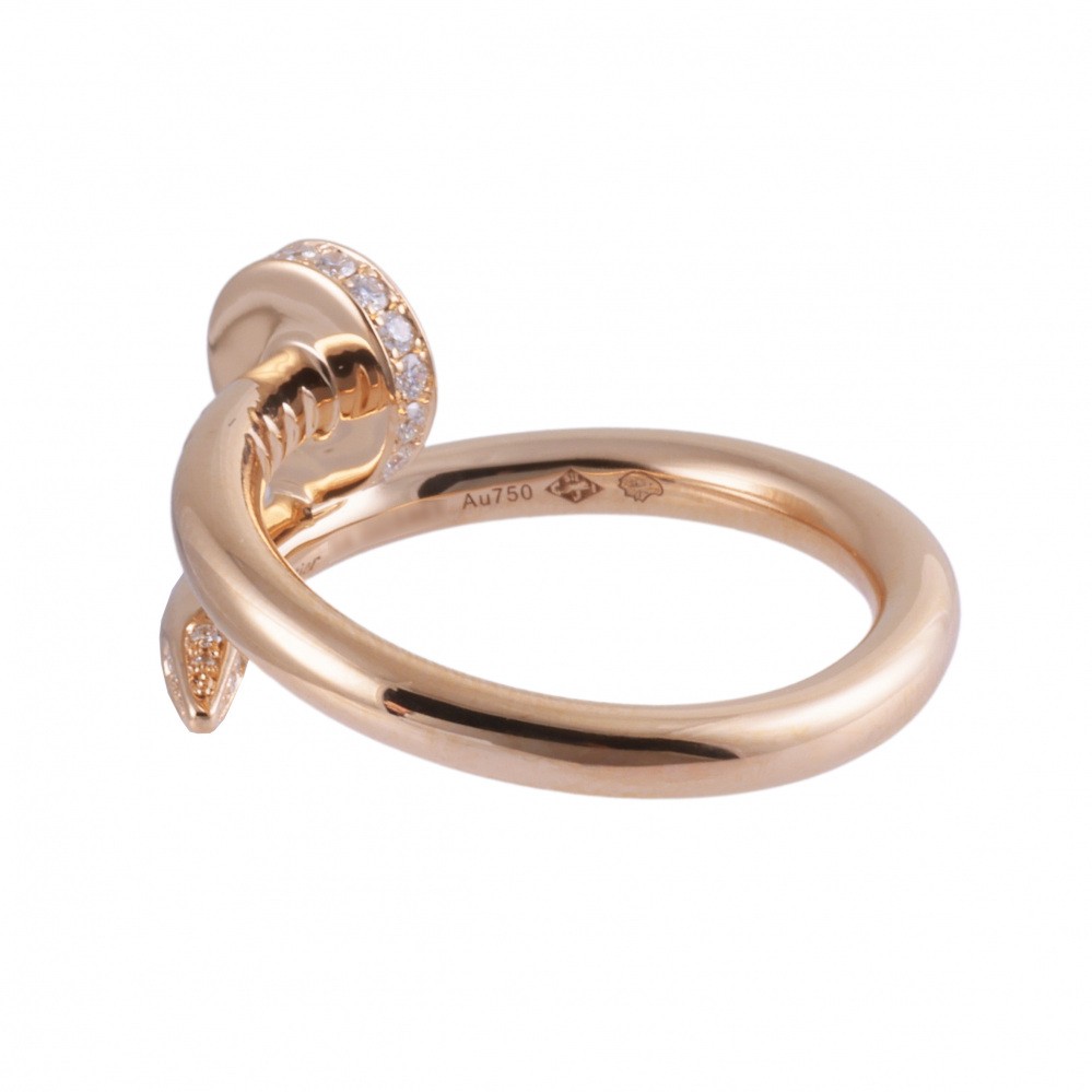 Cartier Juste un Clou Ring 18K Rose Gold Diamond B4094800
