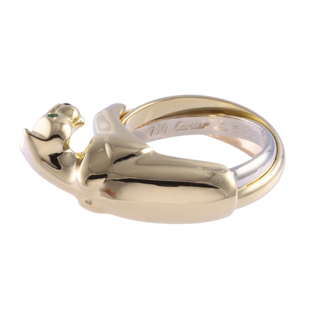 Cartier Panthère Trinity Ring #48 18K Yellow Gold