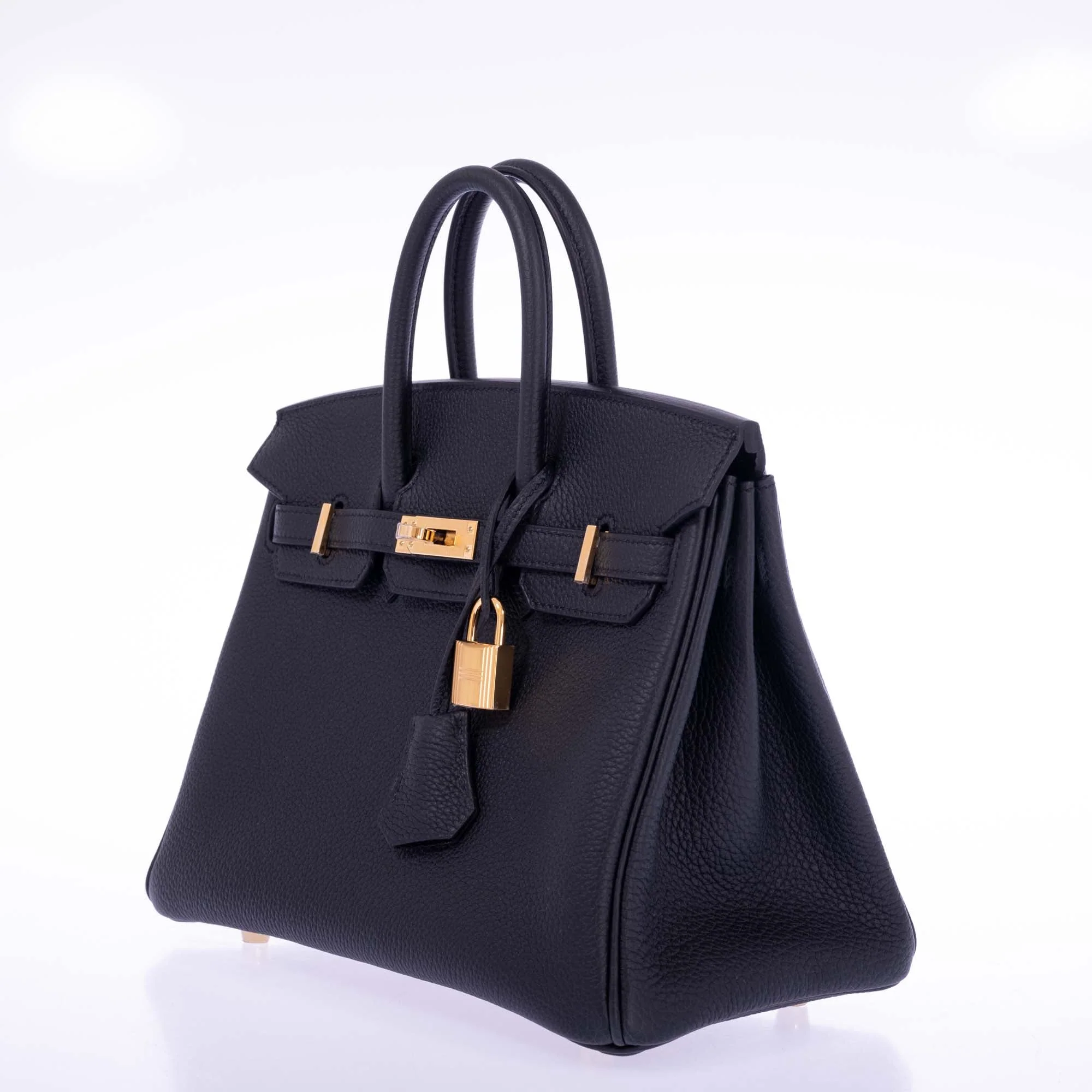 Hermès Birkin 25 Noir Togo Gold Hardware