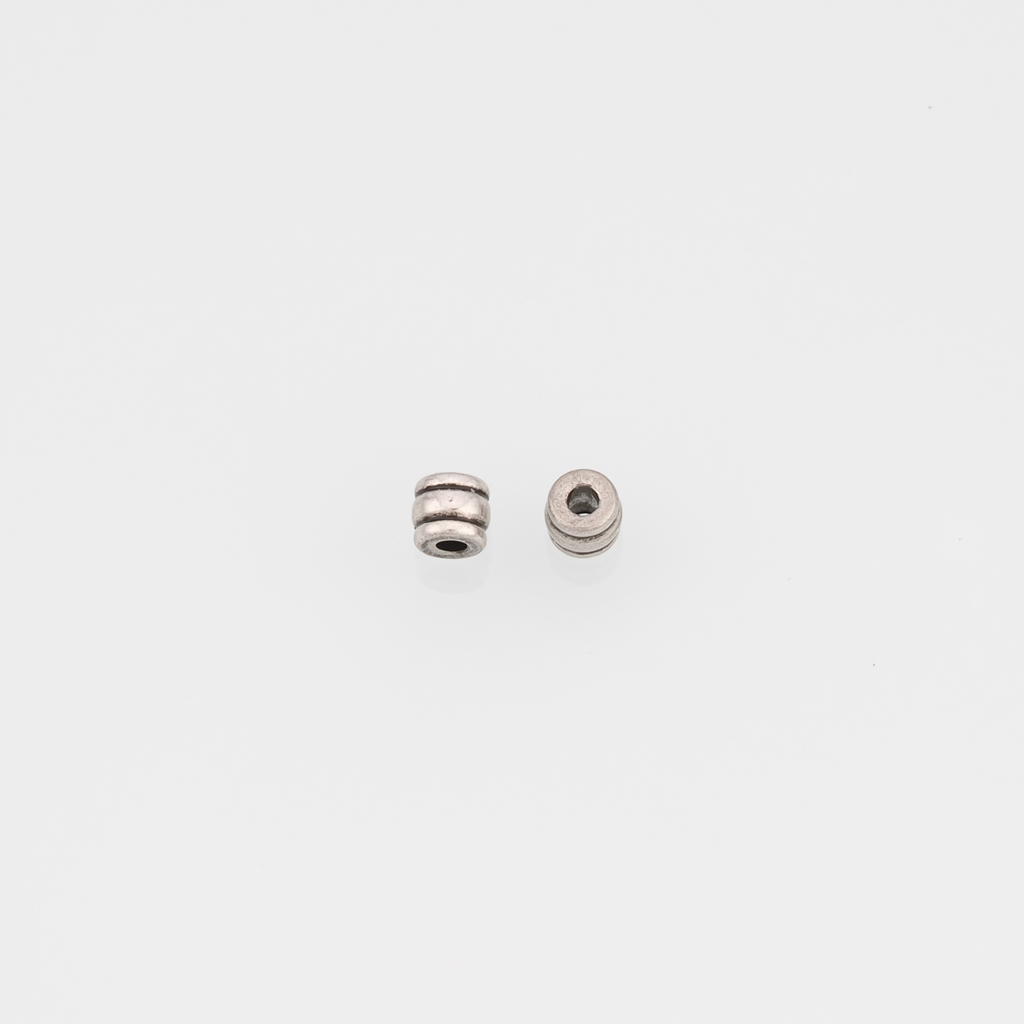 50Pcs Ancient Silver Barrel Spacer Beads,Cylinder Beads,DIY Jewelry Making Supply