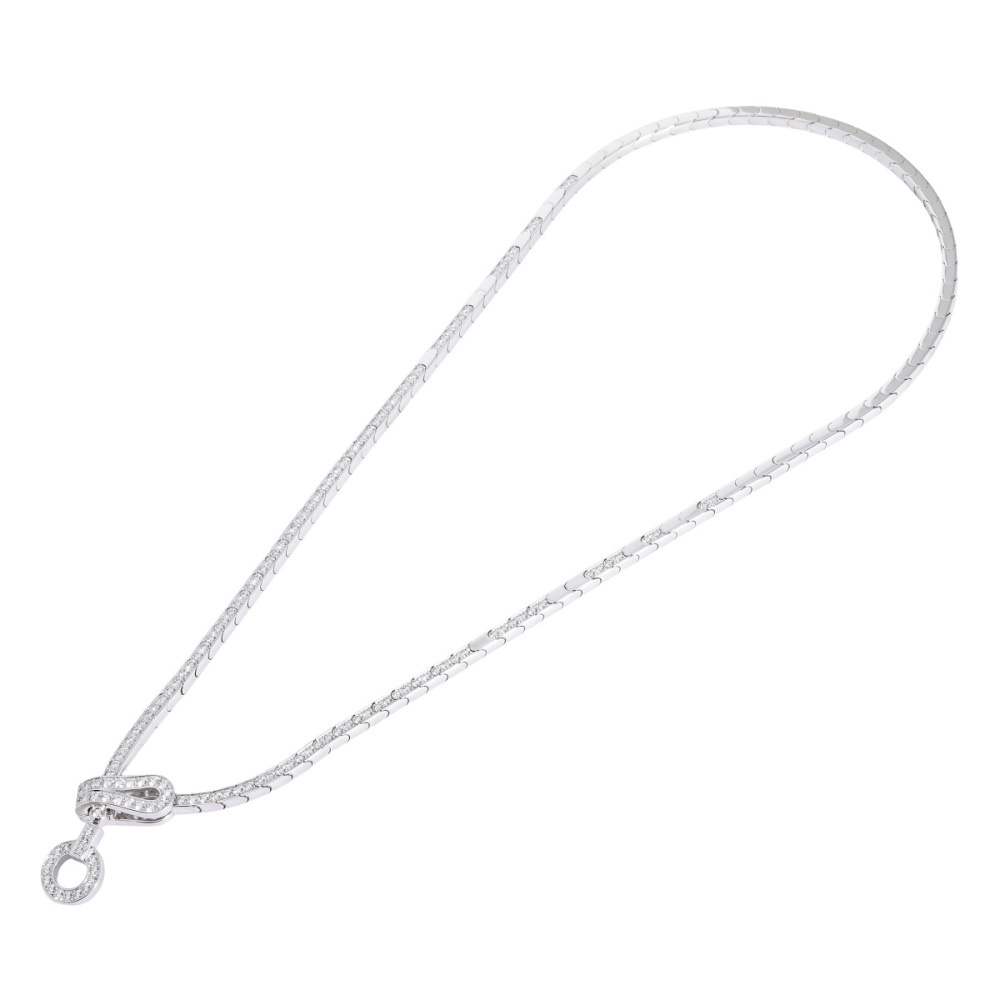 Cartier Agraf Necklace 18K White Gold Diamond N7054800