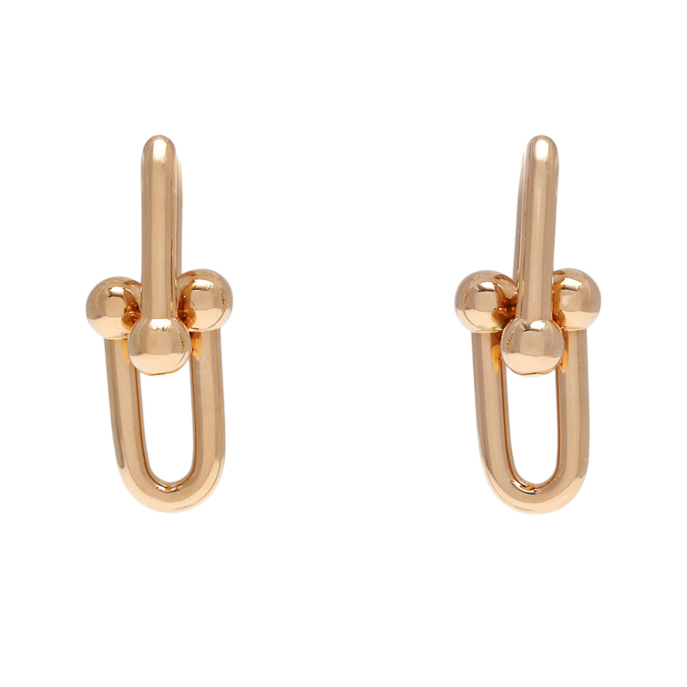 Tiffany & Co. Hardware Link Earrings 18K Rose Gold 68533686