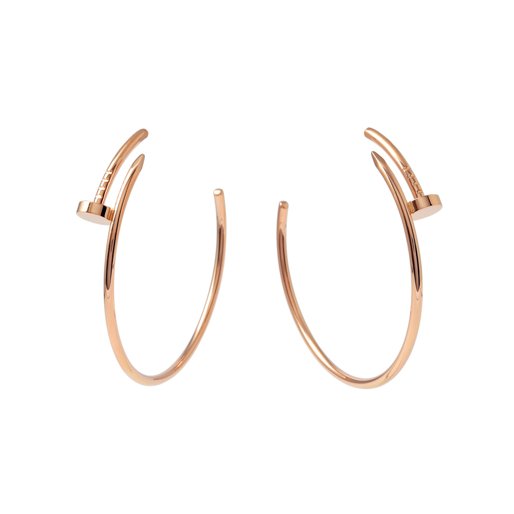Cartier Juste un Clou Earrings 18K Rose Gold B8301211
