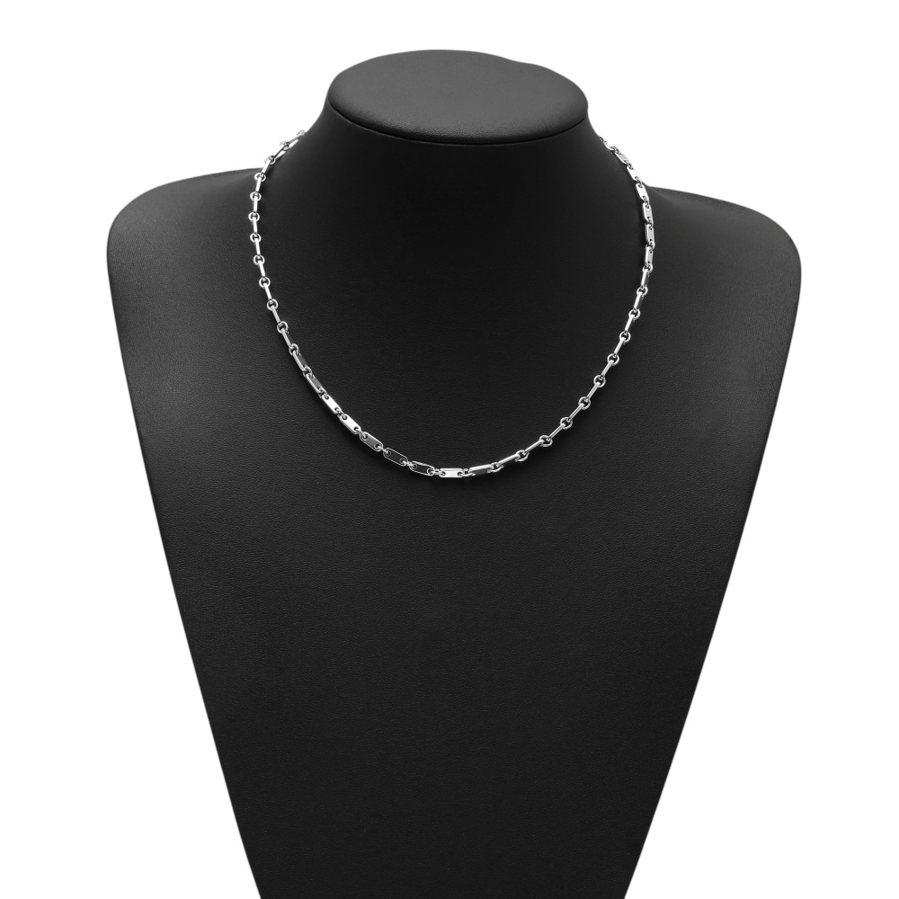 Cartier Figaro Necklace 18K White Gold Diamond