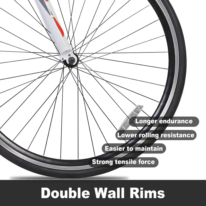 WEIZE 700C Road Bike – 14-Speed Shimano Commuter Bicycle with Drop Handlebars