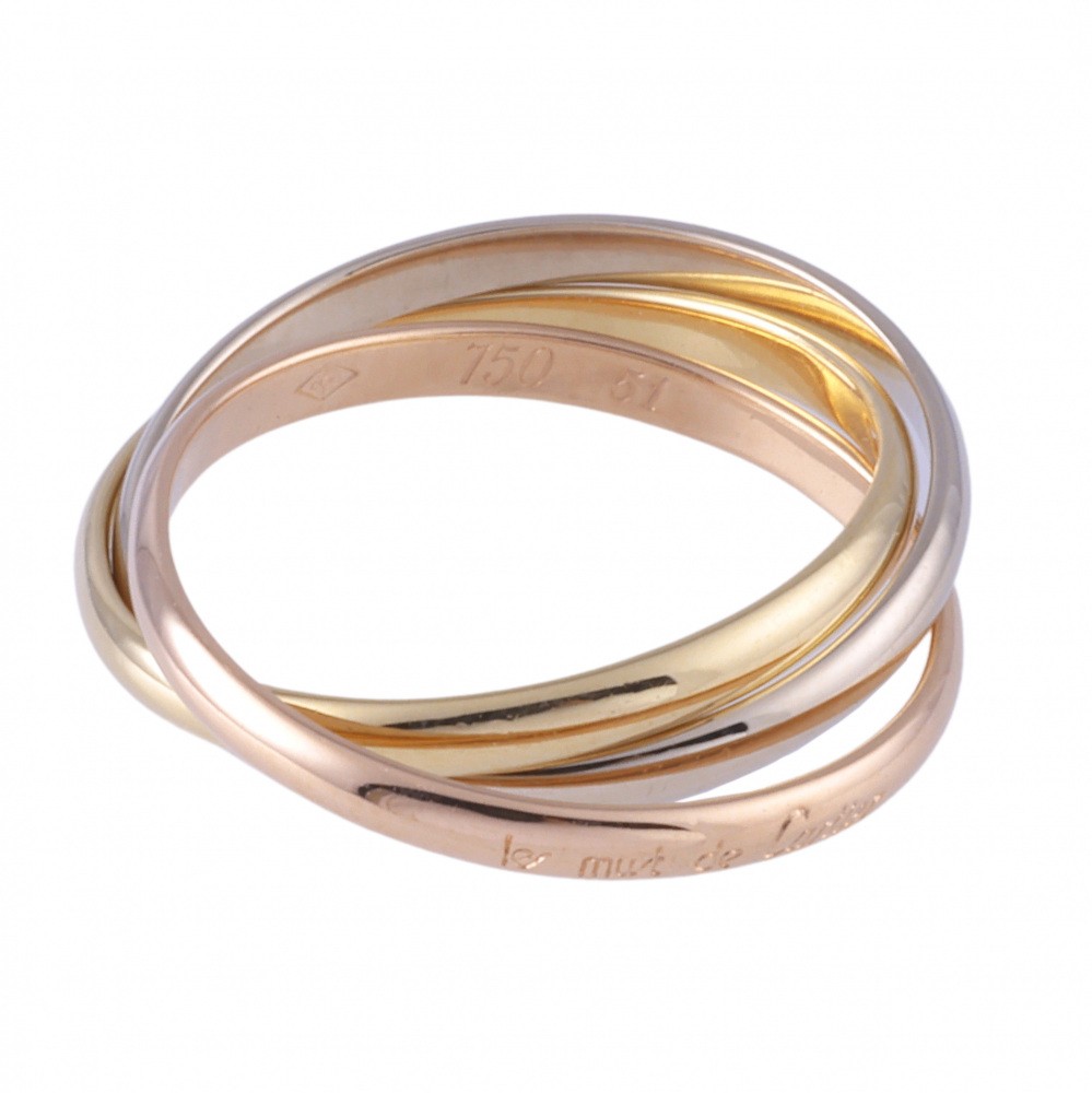 Cartier Trinity Xs Ring Tri-Gold