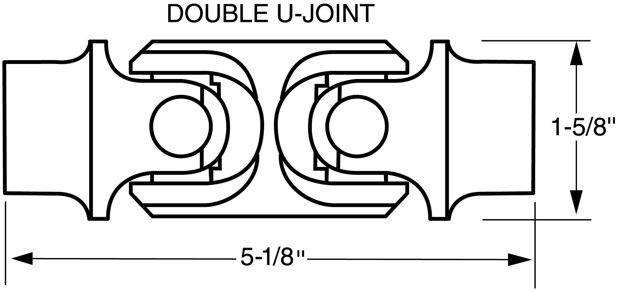 Borgeson 134340 Double Steering Universal Joint