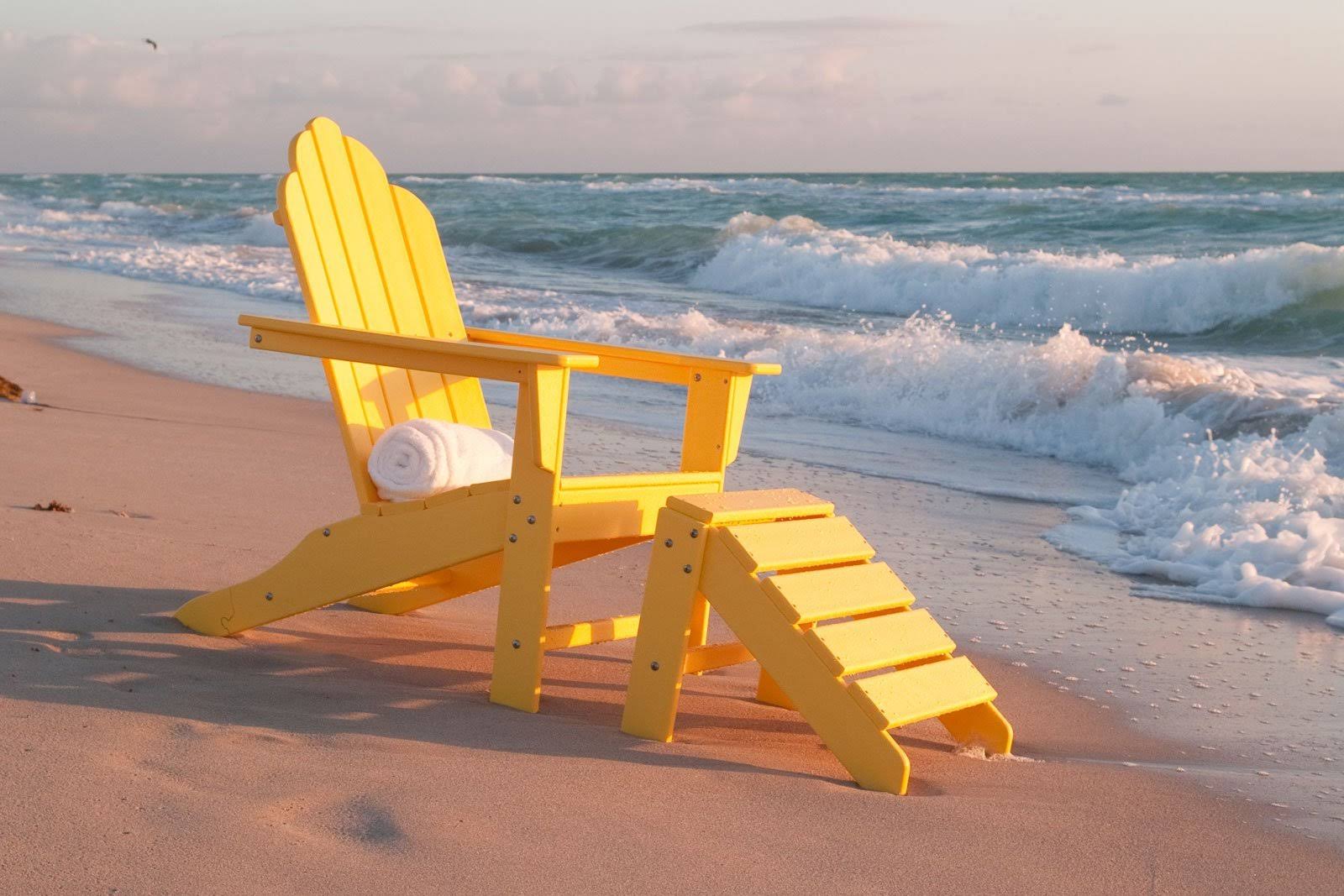POLYWOOD Long Island Adirondack Chair - Sand
