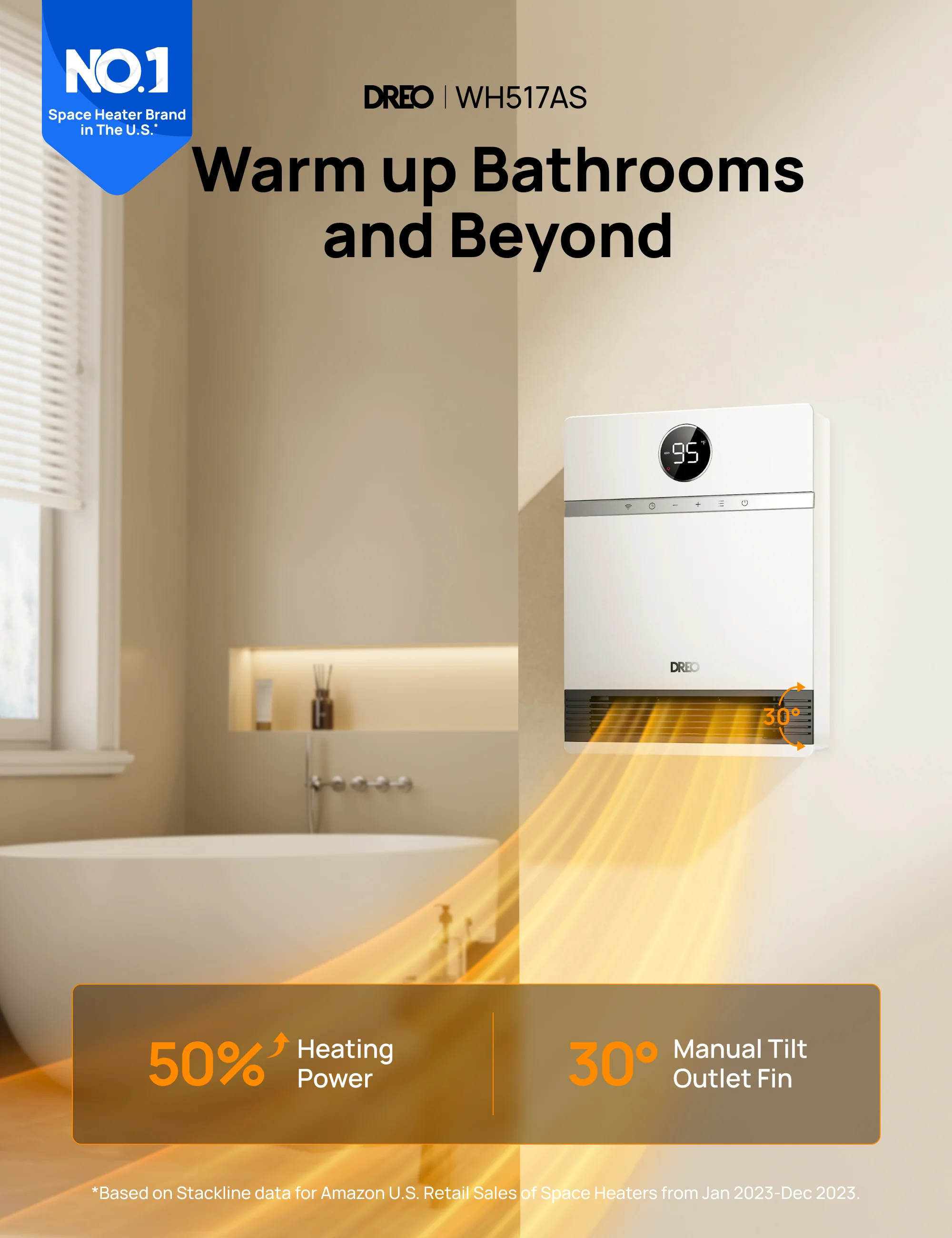 Smart Wall-mounted Heater WH517AS with ALCI Plug