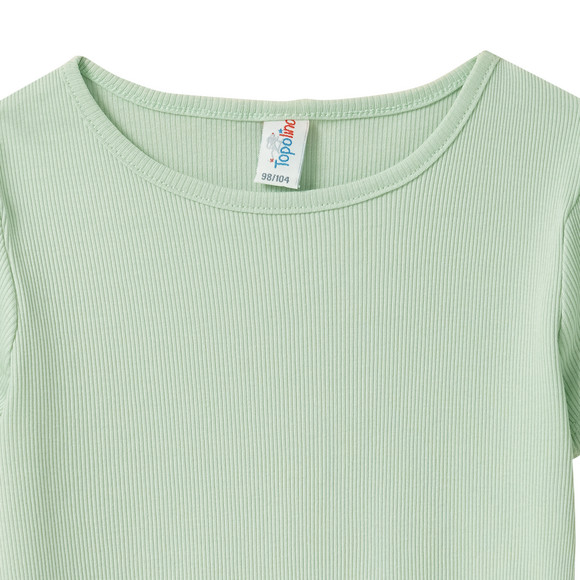 Topolino Mädchen T-Shirt mit Rippstruktur