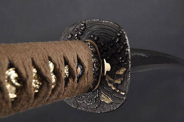 Handmade Sword - Samurai Katana Sword, Practical, Hand Forged, 1045 Carbon Steel, Heat Tempered/Clay Tempered, Full Tang, Sharp,