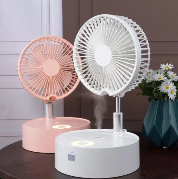 Foldable mini shaking head fan humidifier