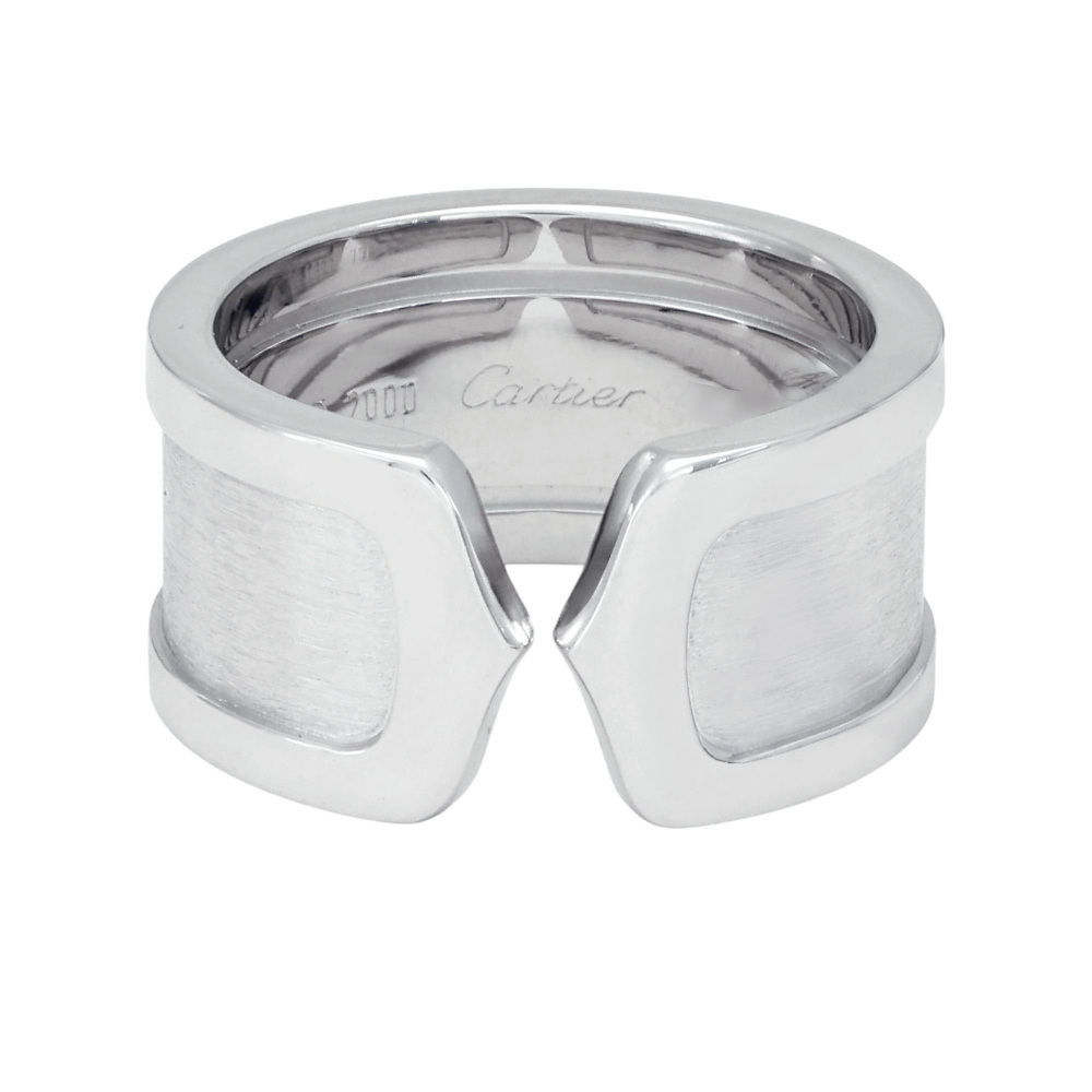 Cartier 2C Lm Ring 18K White Gold