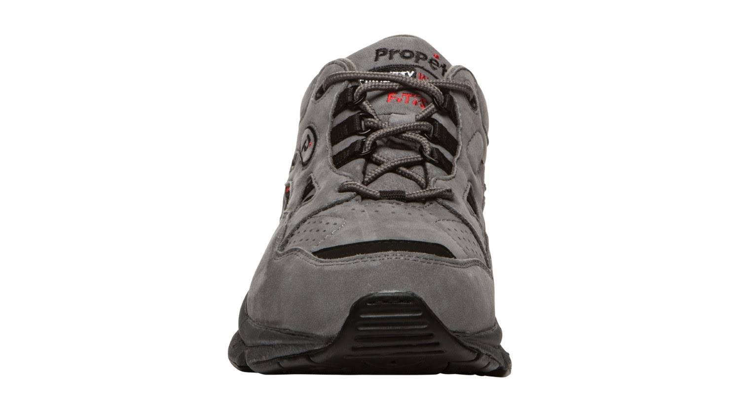 Propet Men&s Stability Walker Grey/Black Nubuck 7 5e